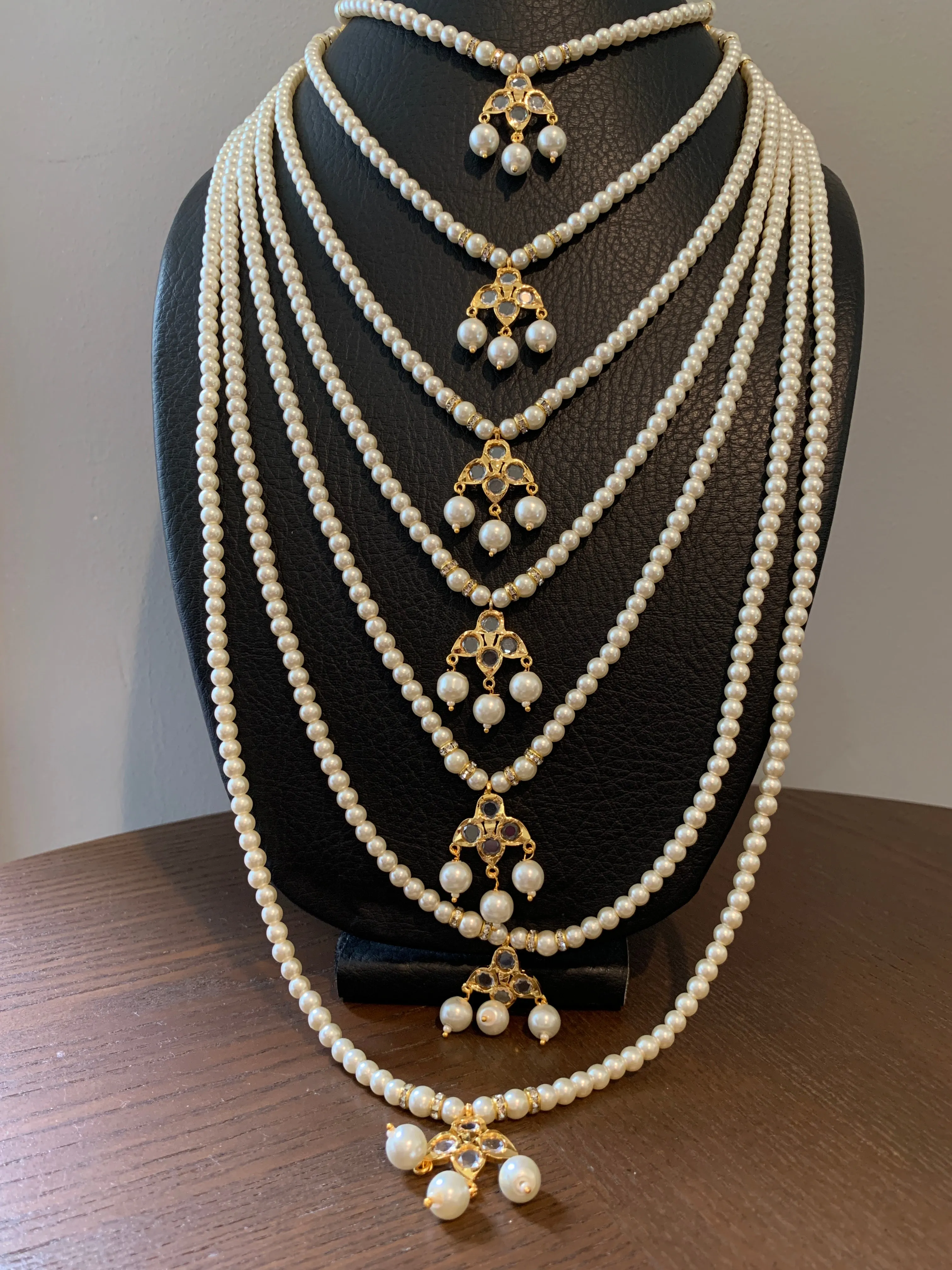 AD Pearls 7 Line Saat Lada Necklace