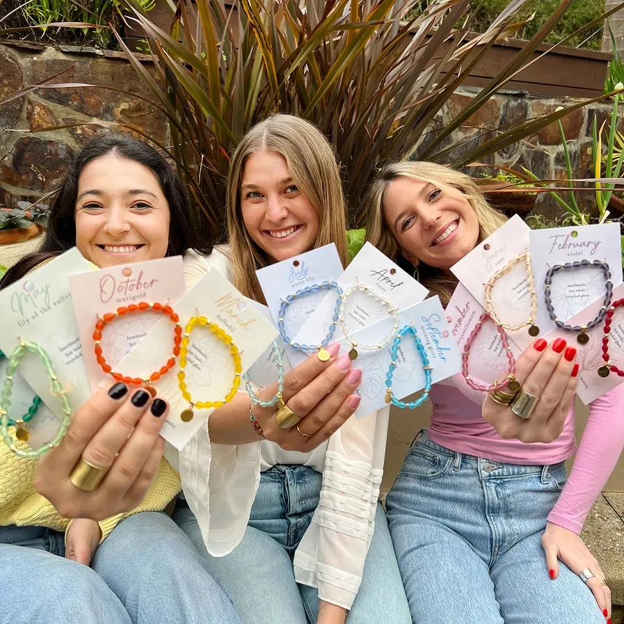 Birth Month Botanical Bracelets