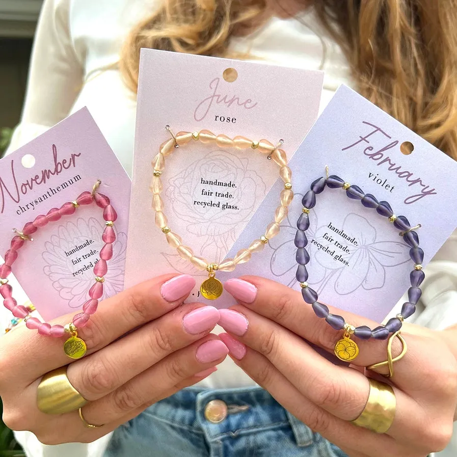 Birth Month Botanical Bracelets