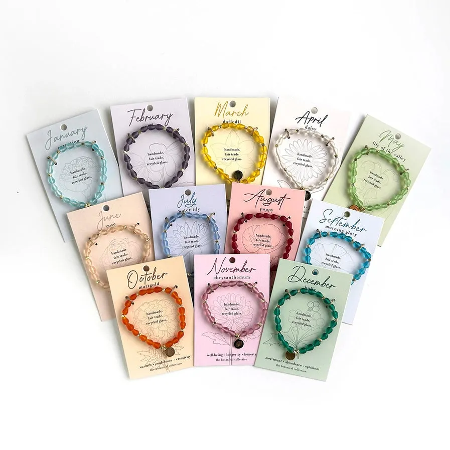 Birth Month Botanical Bracelets