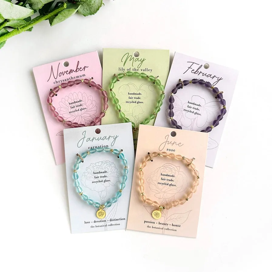 Birth Month Botanical Bracelets