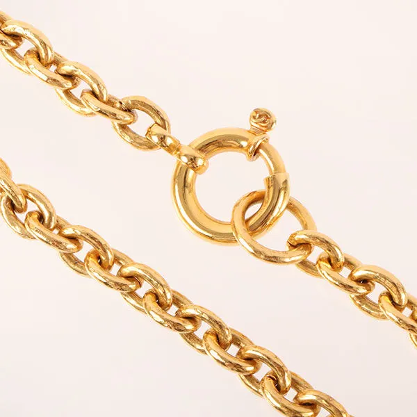 CHANEL 1994 Made Round Cc Mark Necklace