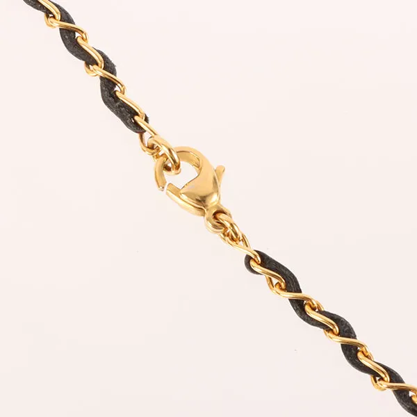 CHANEL 1996 Made Mini Cc Mark Multi Charm Necklace Black