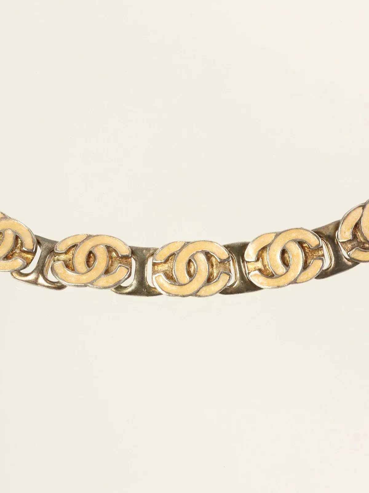 CHANEL 2000 Made Cc Mark Chain Necklace Silver