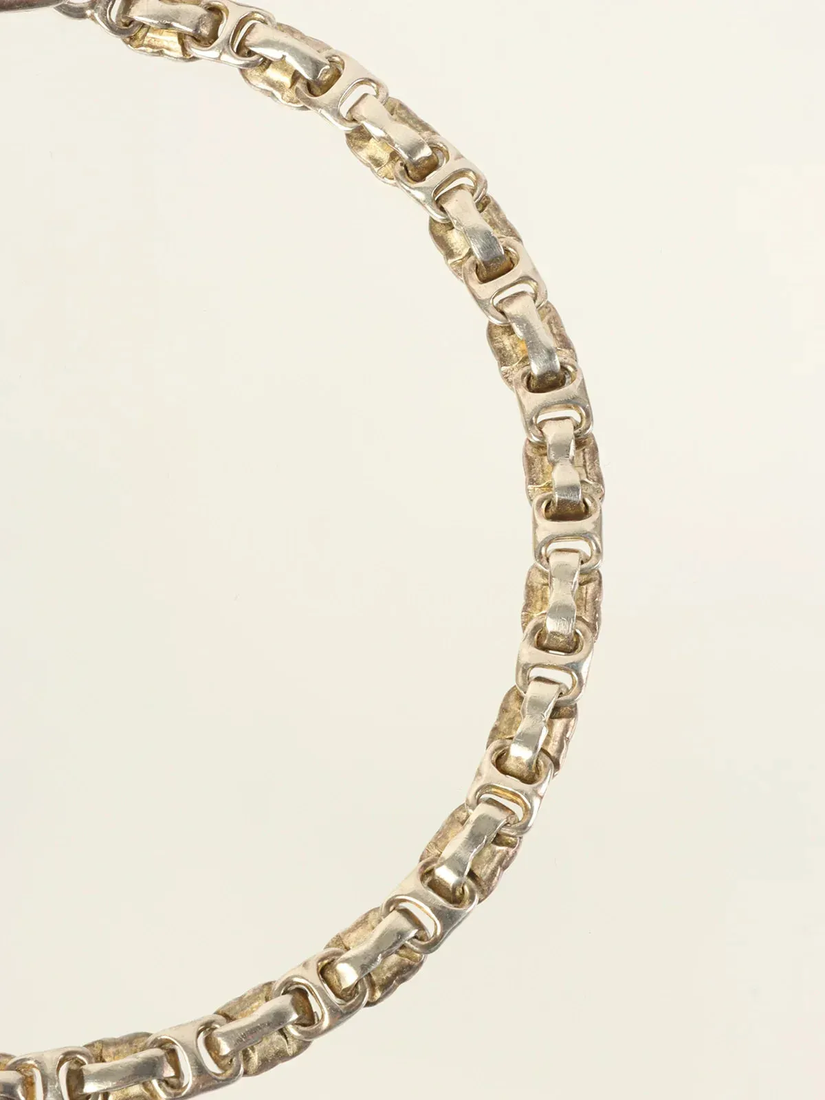 CHANEL 2000 Made Cc Mark Chain Necklace Silver