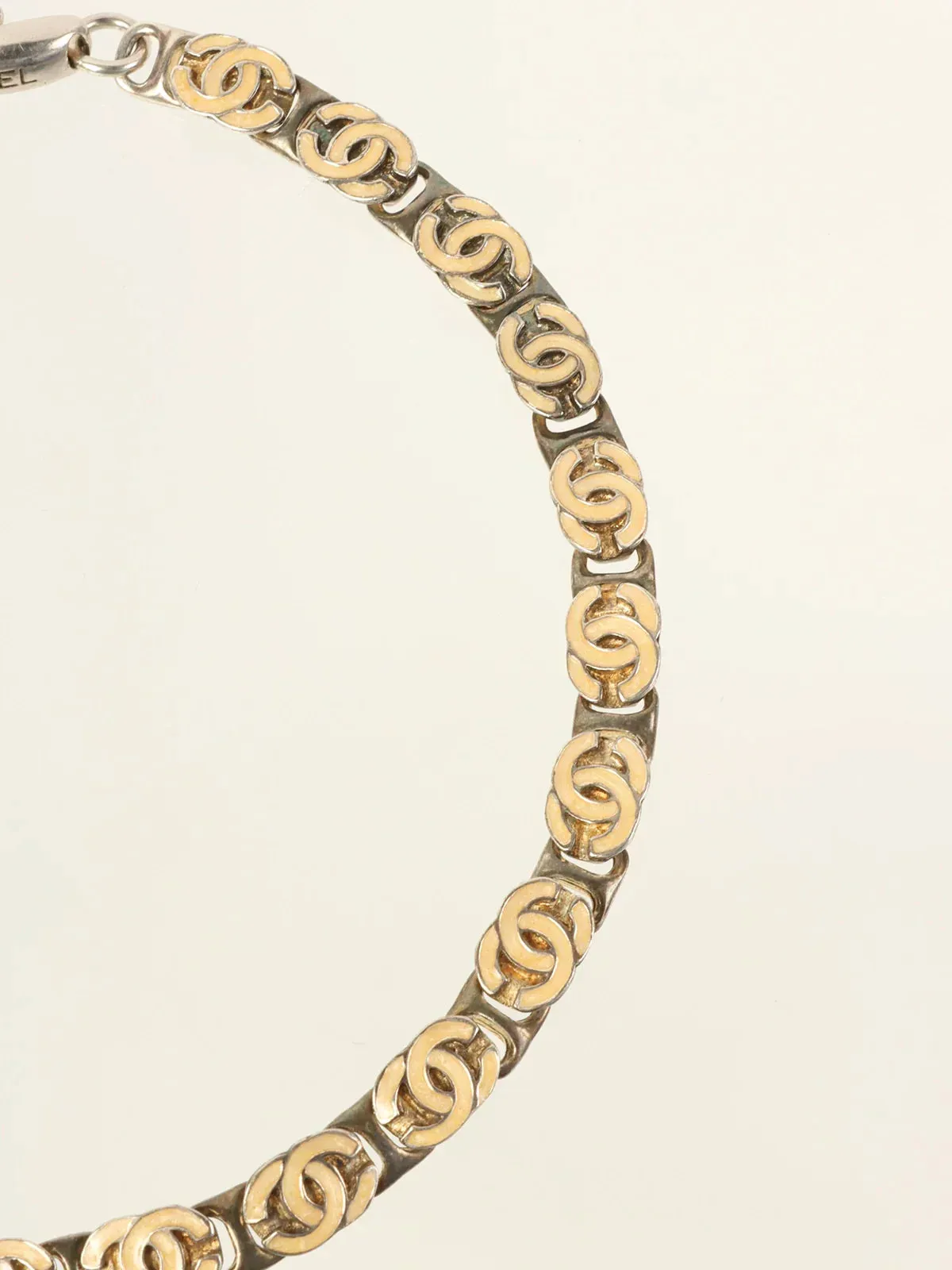 CHANEL 2000 Made Cc Mark Chain Necklace Silver