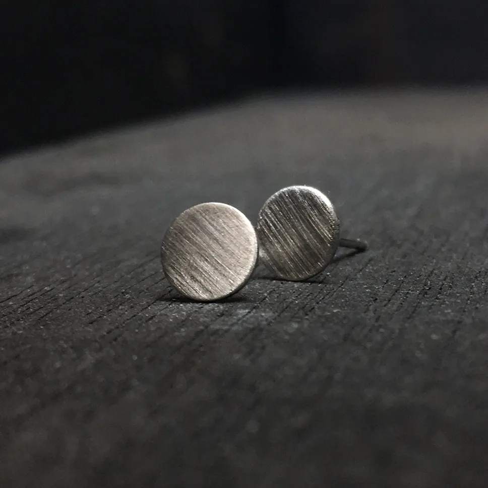 Circular Earrings Brass or Silver