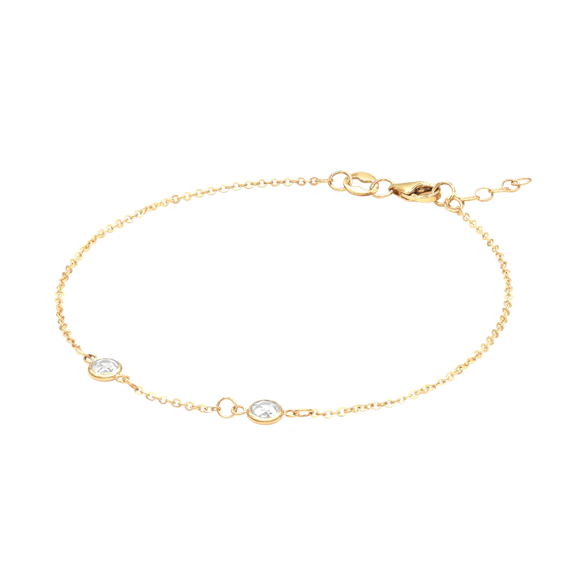Classic 2 Birthstone Bracelet