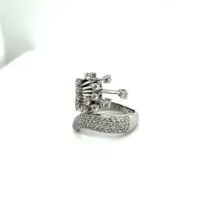 Diamond White Gold Melody Ring