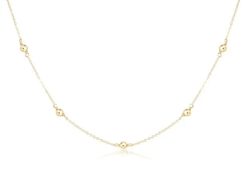 enewton 17" Choker Simplicity Chain Gold - Classic 4mm Gold