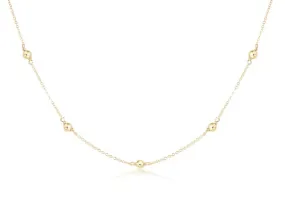 enewton 17" Choker Simplicity Chain Gold - Classic 4mm Gold