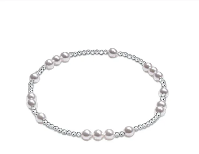 enewton Sterling Hope Unwritten 5mm Bracelet - Pearl