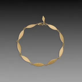 Gold Leaves Link Bracelet