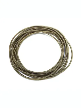 Gold Piano Wire Bracelets Set