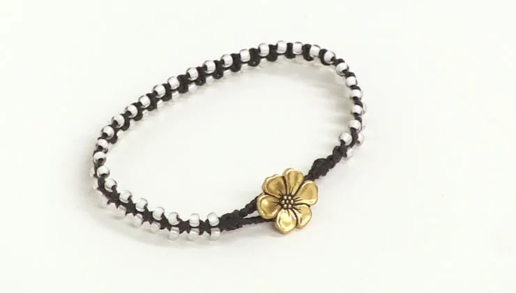 Instructions for Making the Beaded Macrame Wrap Bracelet Kit (Beads Outside)