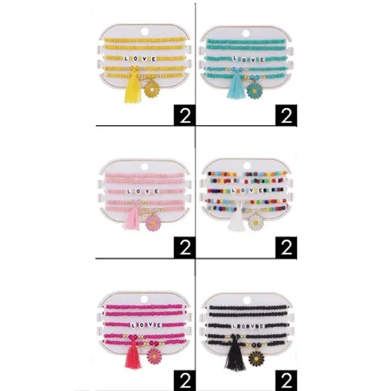 Love Beaded Bracelet Set