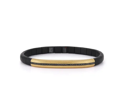 Men's Ceramic and Diamond Bracelet