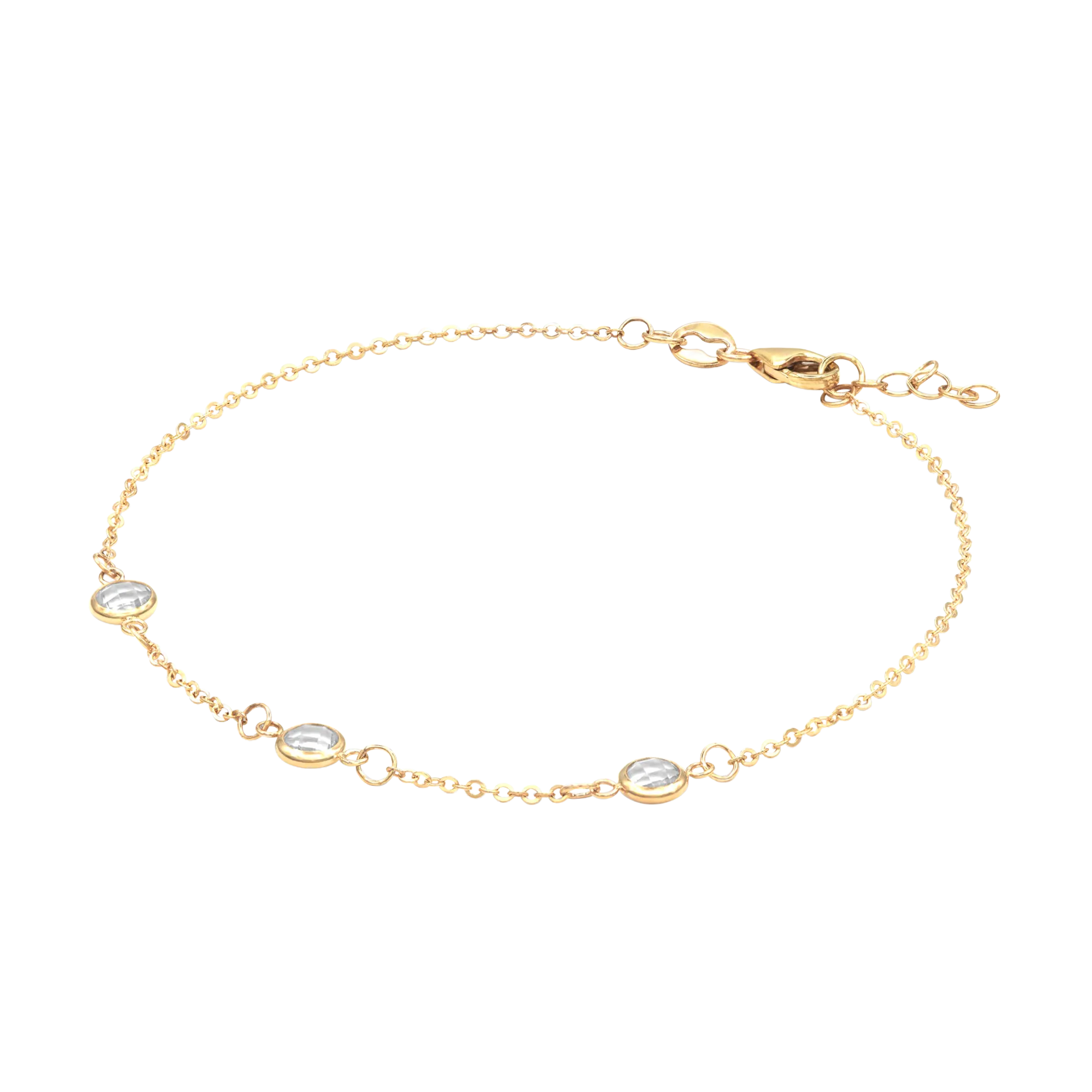 Personalized 3 Birthstone Bracelets