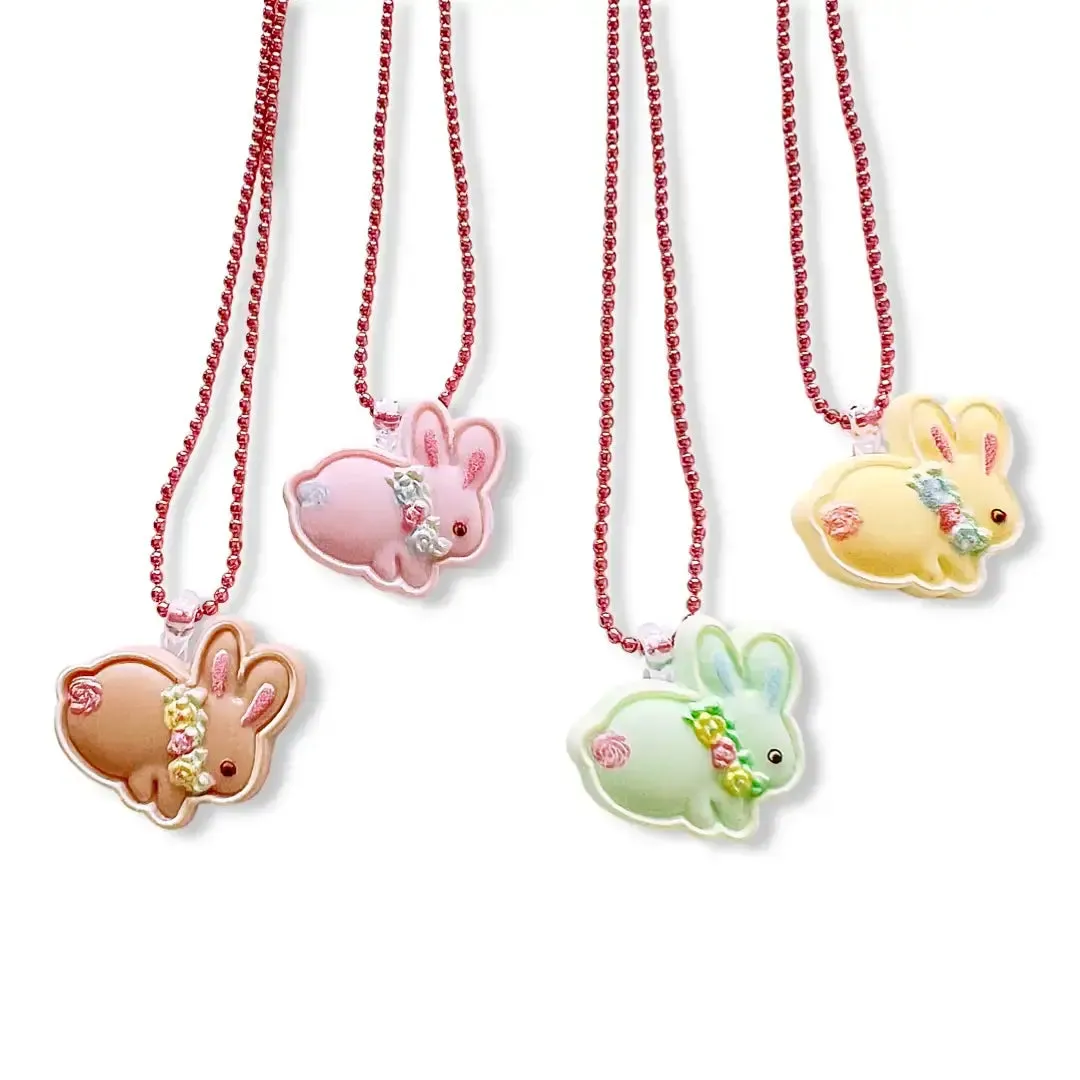 Pop Cutie Gacha Bunny Cookie  Kids Necklaces Handmade Easter