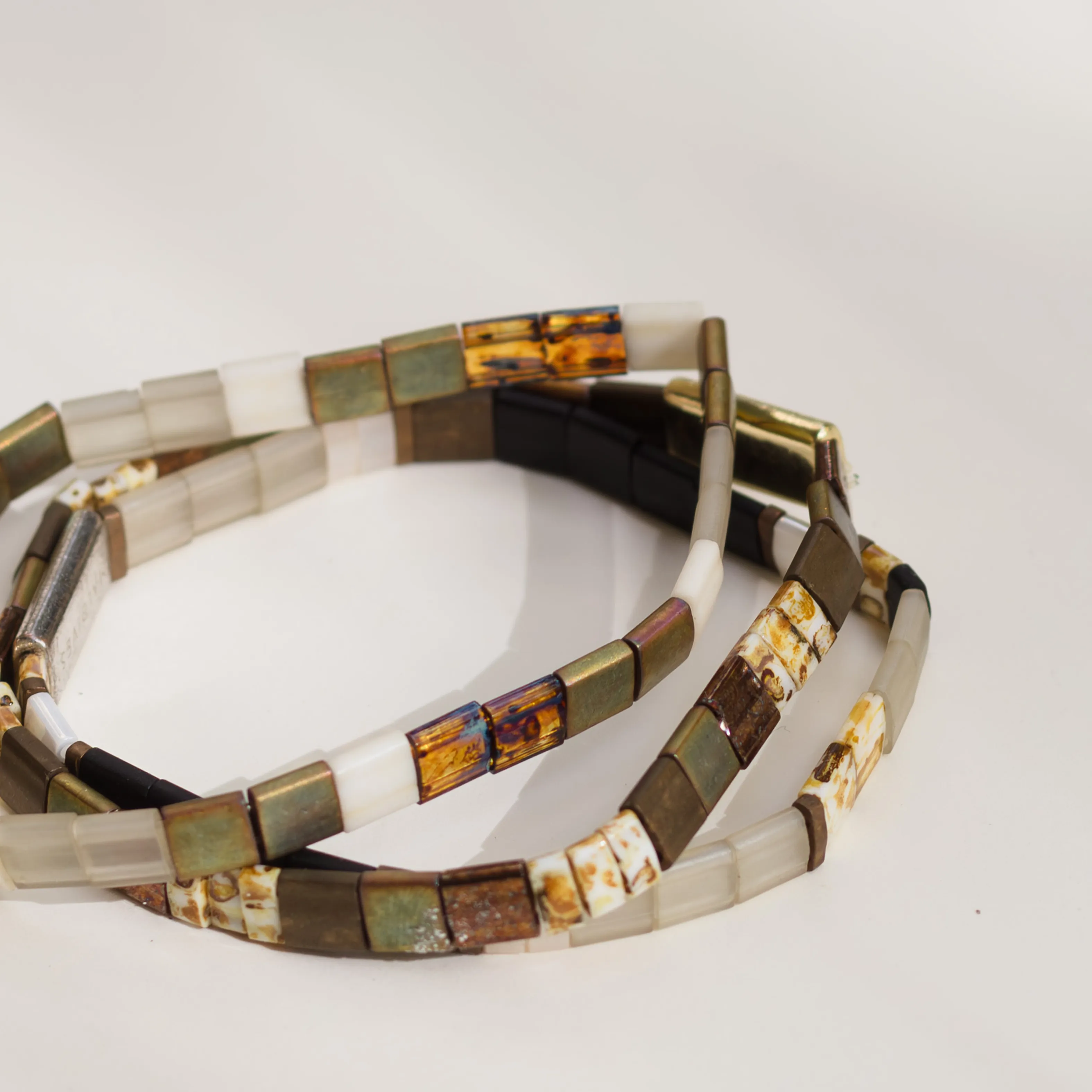Seaglass Tila Bracelet