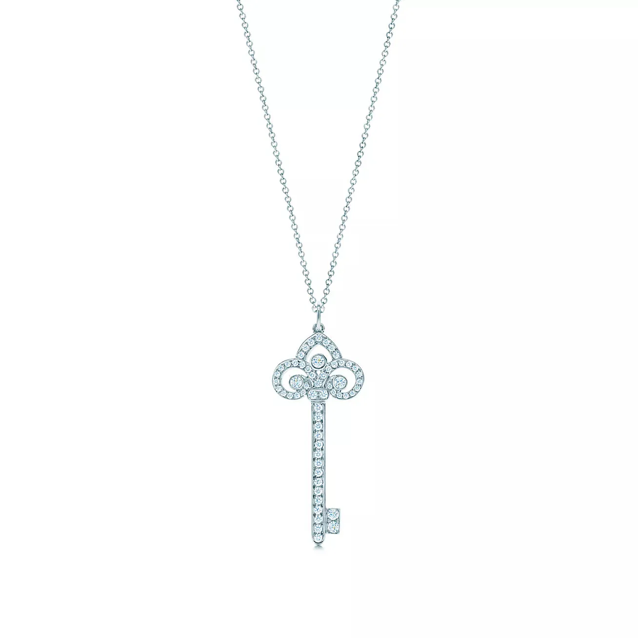 Vintage Tiffany Diamond Key Pendant